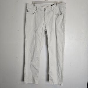 AG Adriano Goldschmied The Graduate Pants 36X30 (TAG 36X34) Off White Tailored